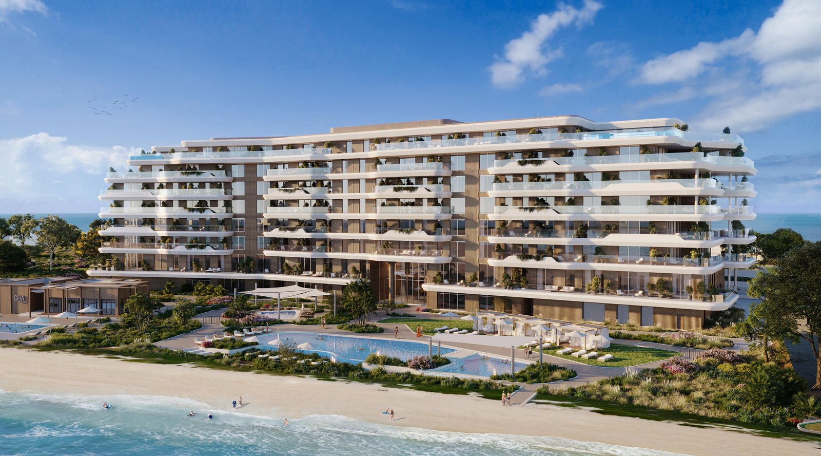 Luxury wellness villas at Sha Residences Emirates Island offering beachfront living and holistic lifestyle experiences